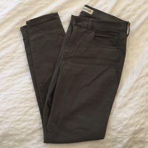 Madewell high rise skinny army green jeans size 29